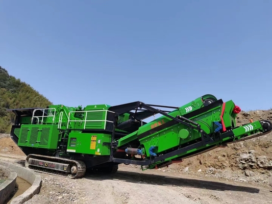Тип мобильные дробилки Crawler C106 и гравий гранита установок досмотра 600×900 небольшой портативный
