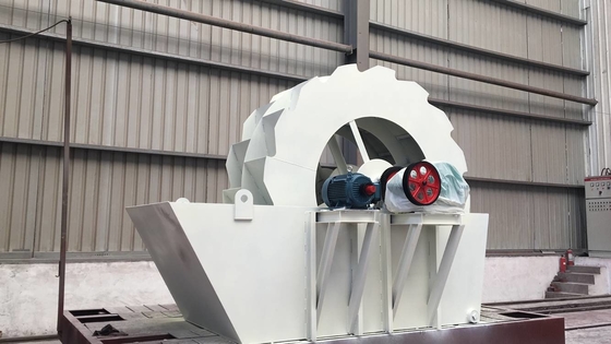 Стиральная машина песка золота машины 7.5kw 180 TPH вибрируя экрана колеса спиральная