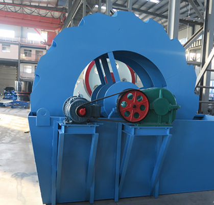 Тип машина 50 TPH 5.5kw колеса сетки песка электрическая вибрируя для конструкции