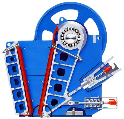 V гравитационная однопеременная первичная дробилка челюсти